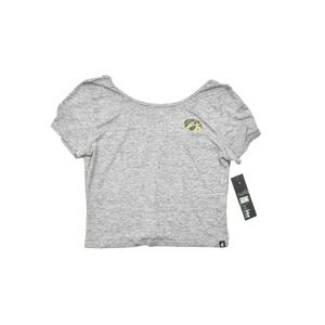 Certo Iowa Hawkeyes Women's Top Scoop Back Tee Dark Gray Size L Polyester NEW